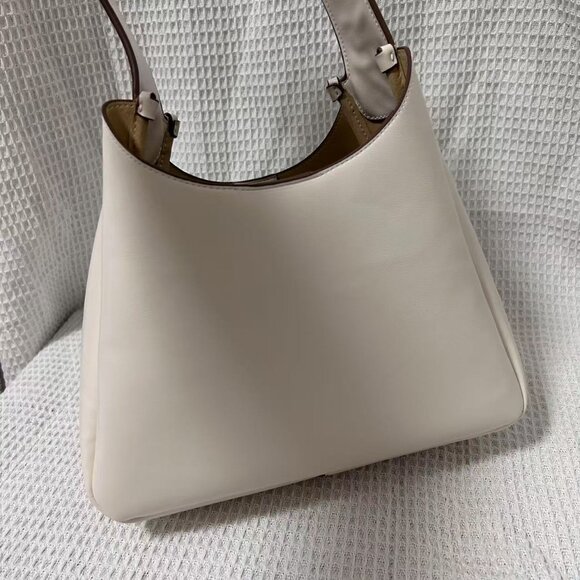 NEW Stella McCartney Logo Slouchy Hobo Tote Bag IN WHITE - Picture 5 of 9